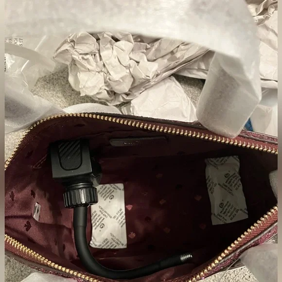 Kate Spade Cherrywood Flash Satchel NWT Merlot - Picture 6 of 13